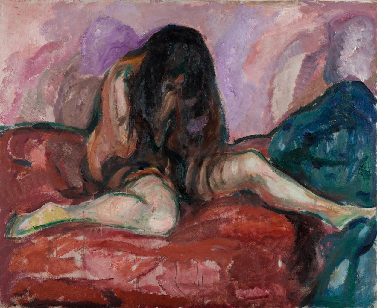 Plačící akt od Edvard Munch