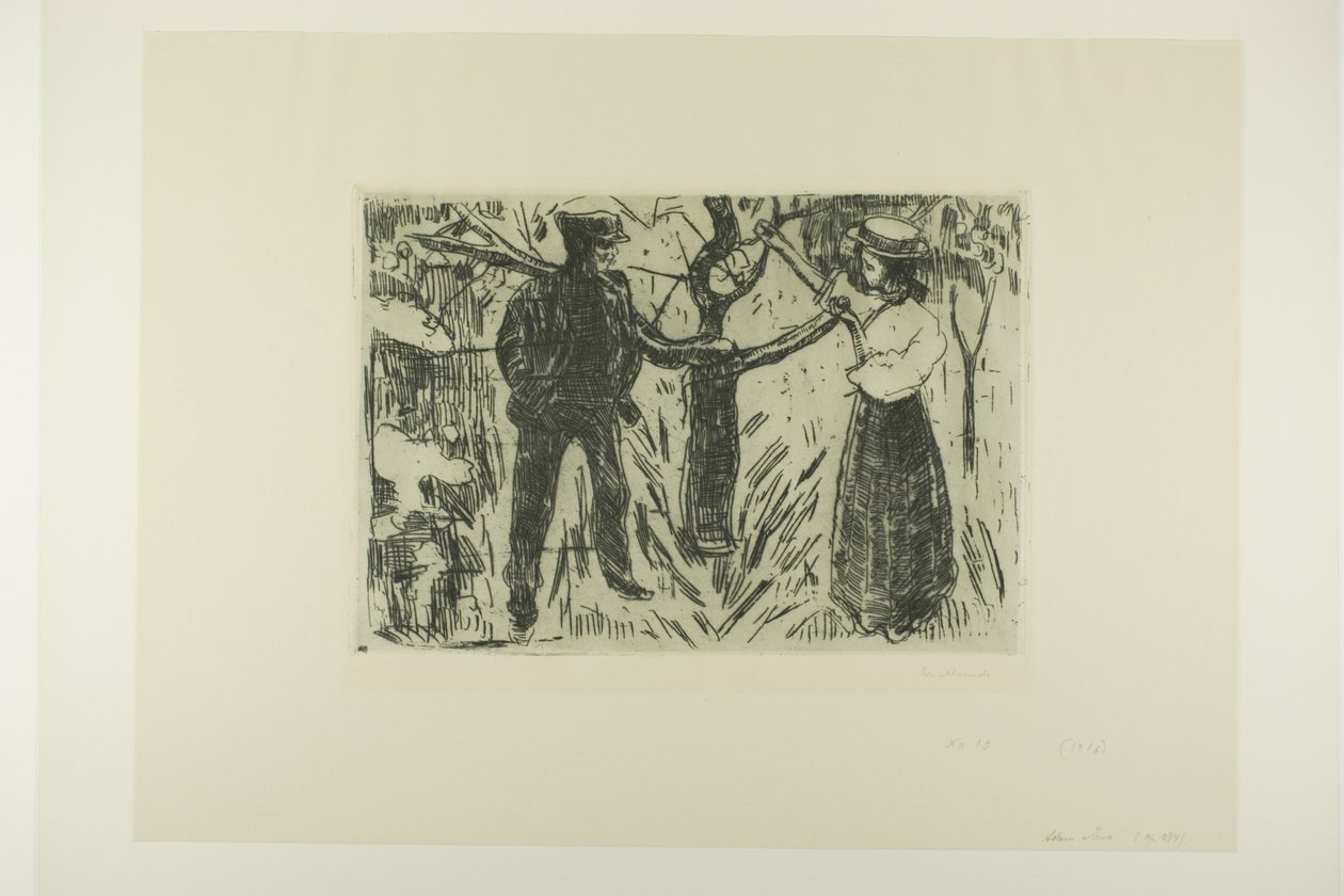 Adam a Eva od Edvard Munch