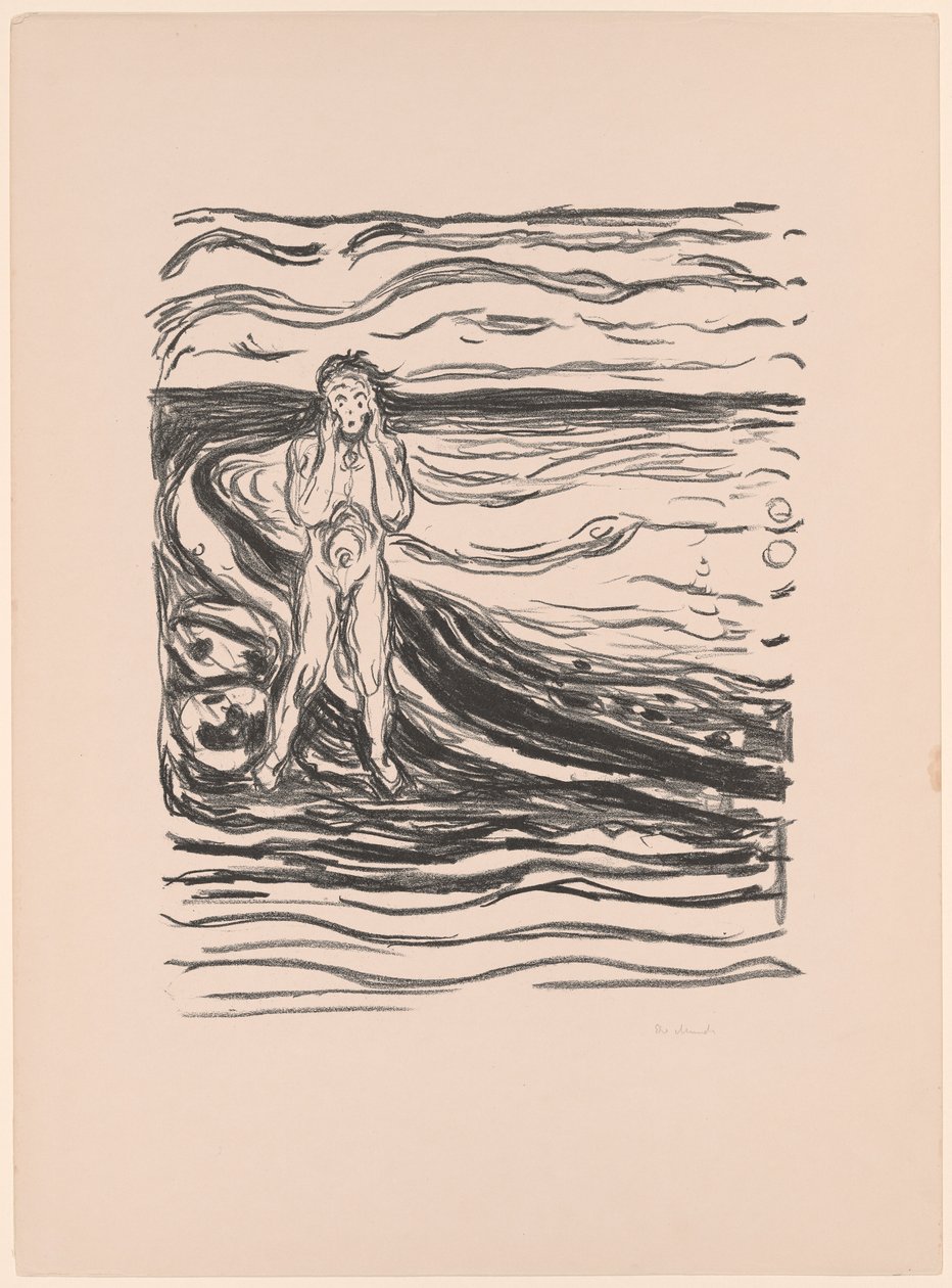 Zoufalství Alfy od Edvard Munch