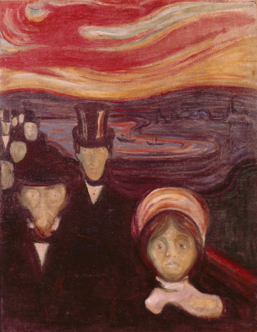 Úzkost od Edvard Munch