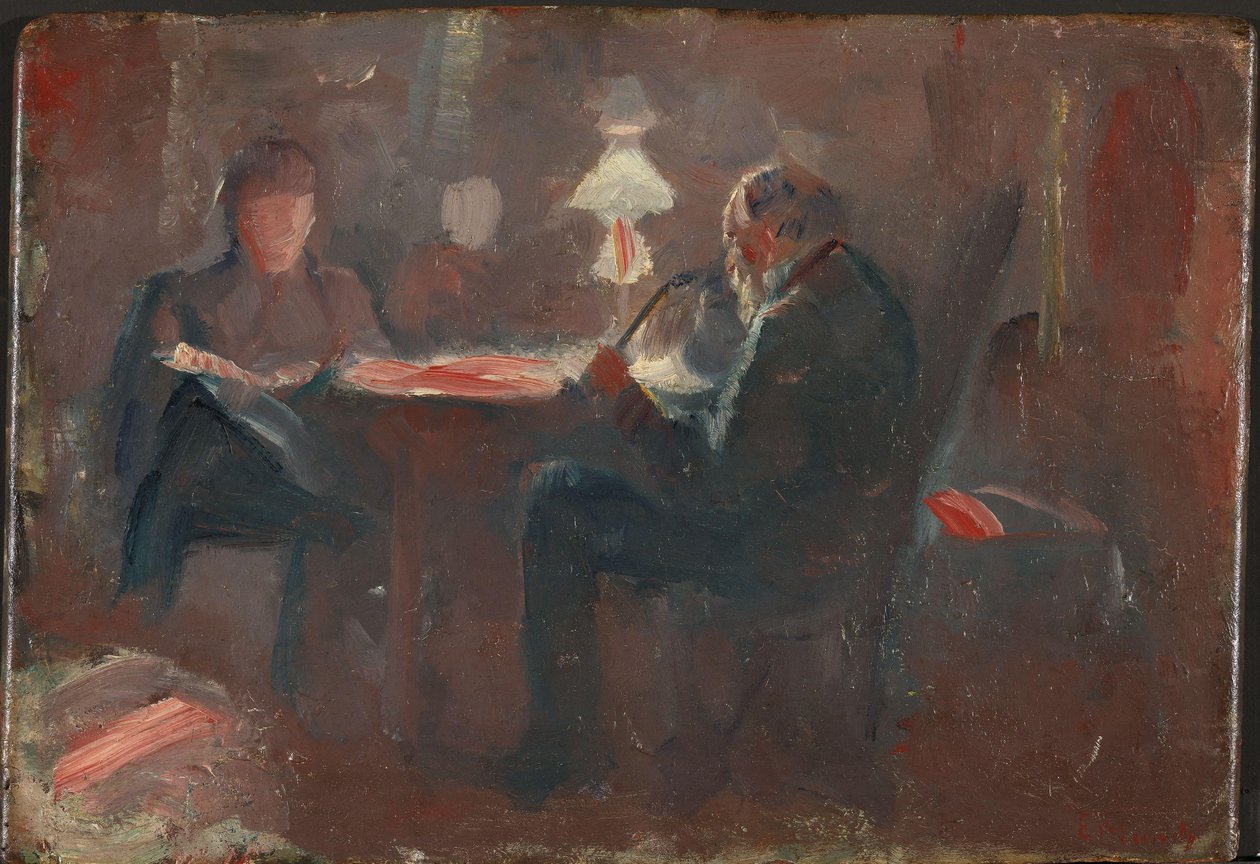 Kolem parafínové lampy od Edvard Munch