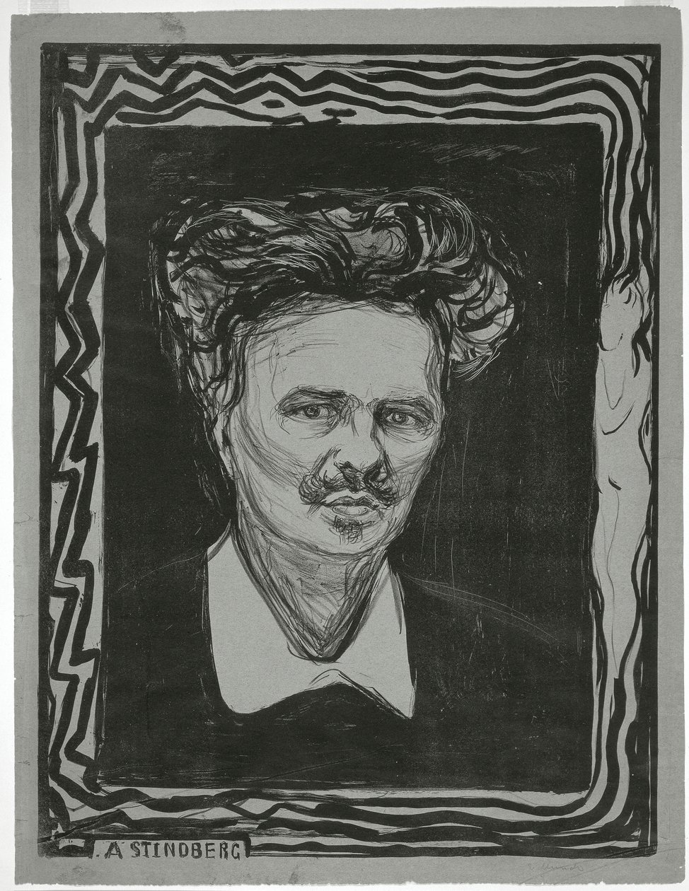 August Strindberg od Edvard Munch