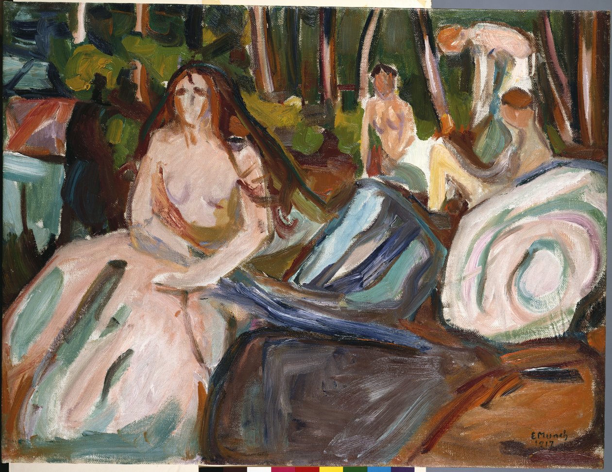 Koupající se od Edvard Munch