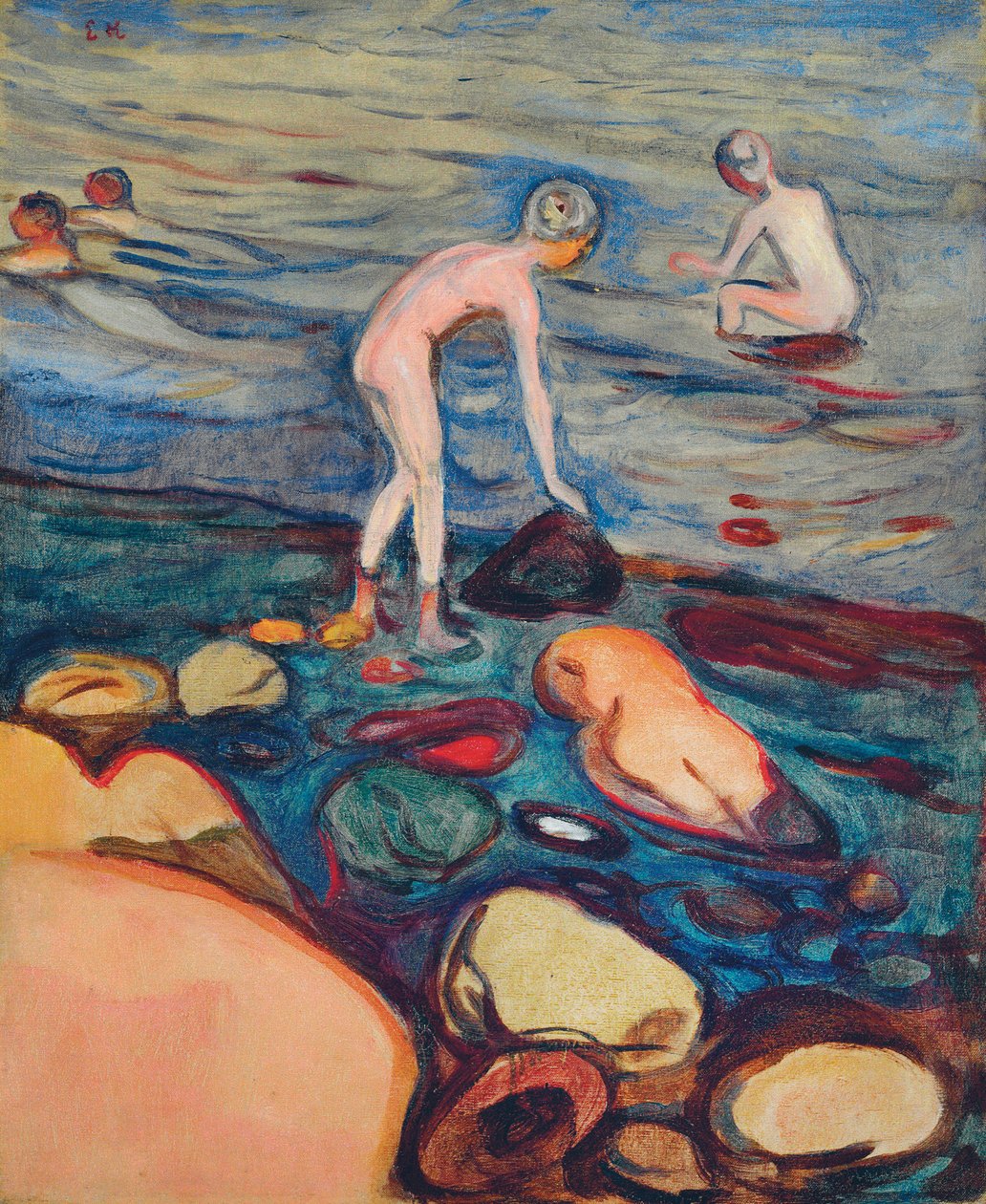 Koupající se od Edvard Munch