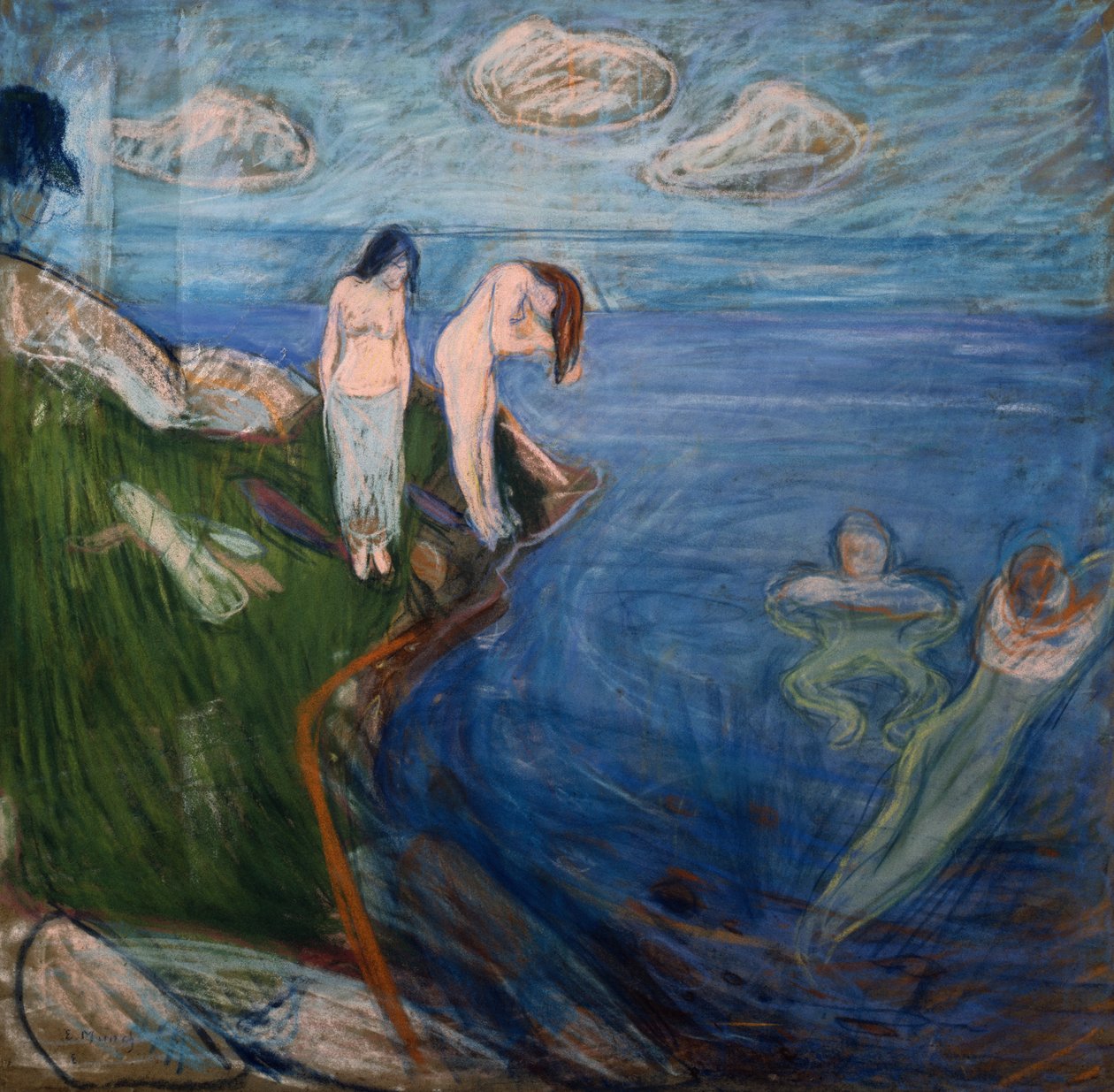 Koupání žen od Edvard Munch
