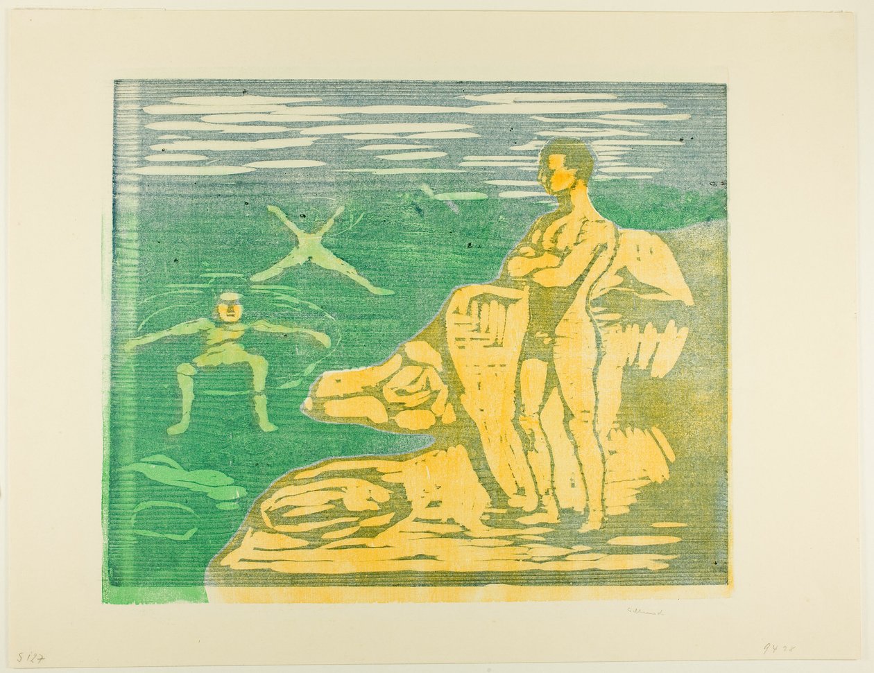 Chlapci koupání od Edvard Munch