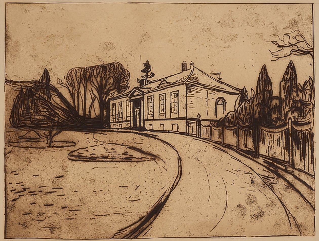 Dům. 1902 od Edvard Munch