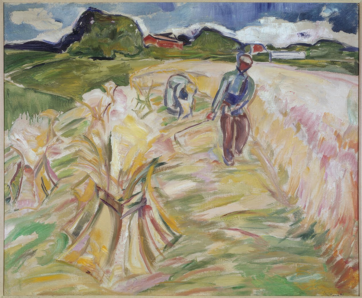 Pšeničné pole od Edvard Munch
