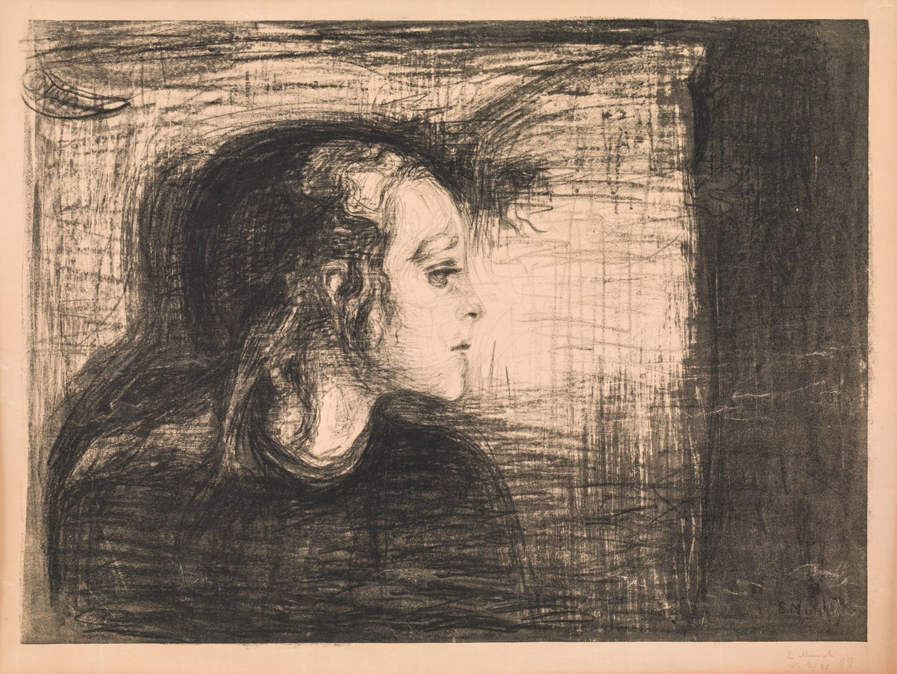 Nemocná dívka od Edvard Munch
