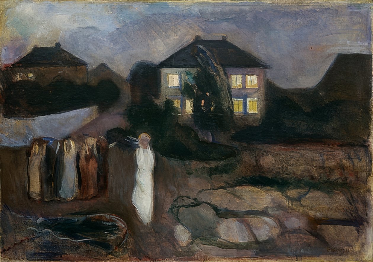 Bouře. 1893 od Edvard Munch