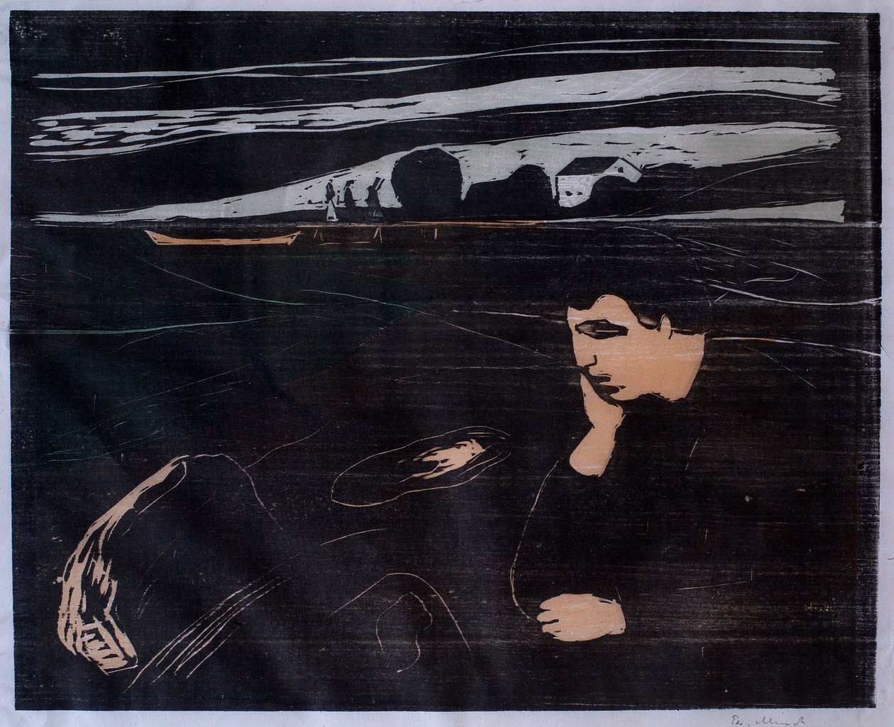 Večer (Melancholie III) od Edvard Munch