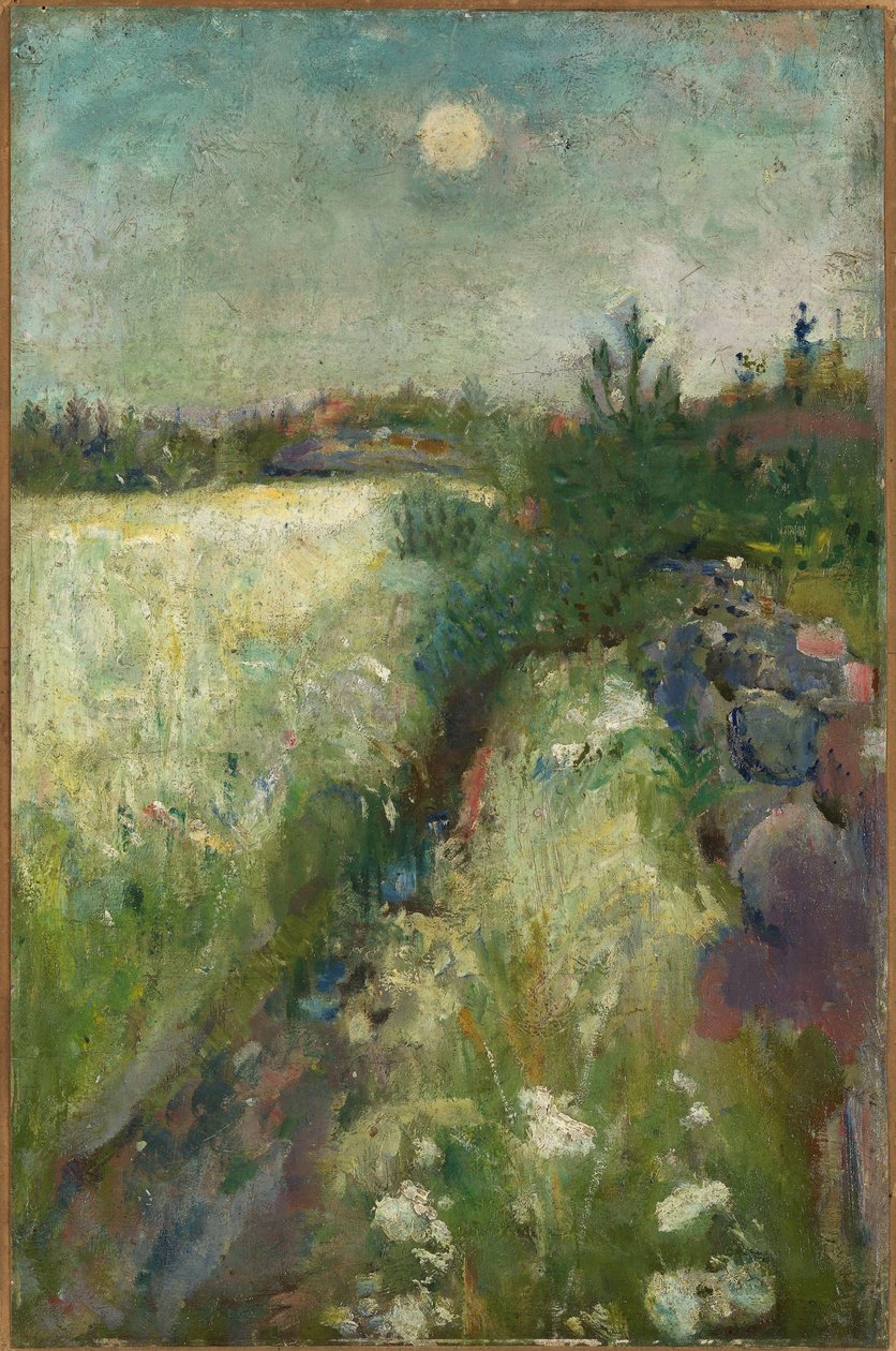 Květinová louka u Veierlandu od Edvard Munch