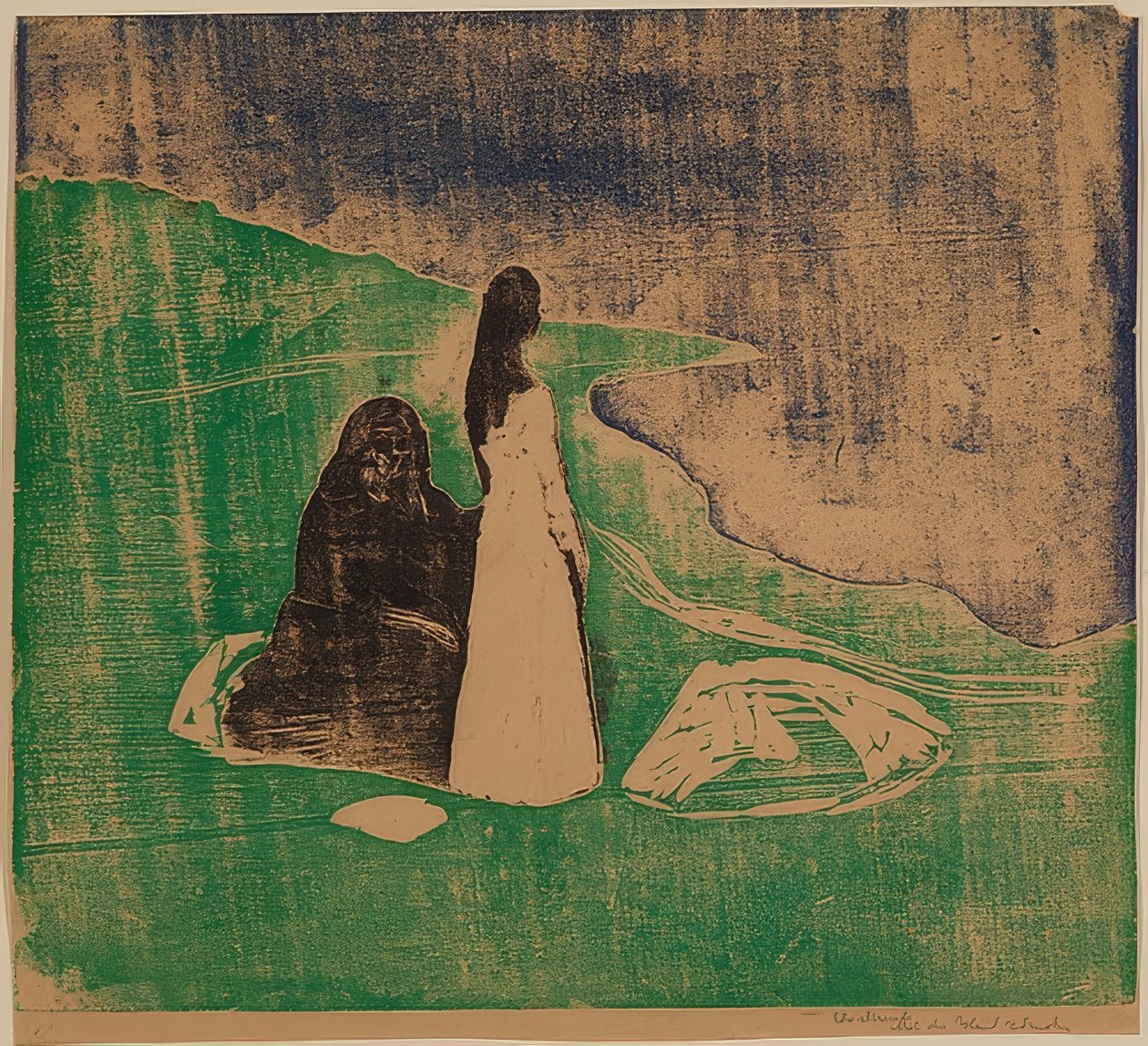 Ženy na pobřeží. 1898 od Edvard Munch