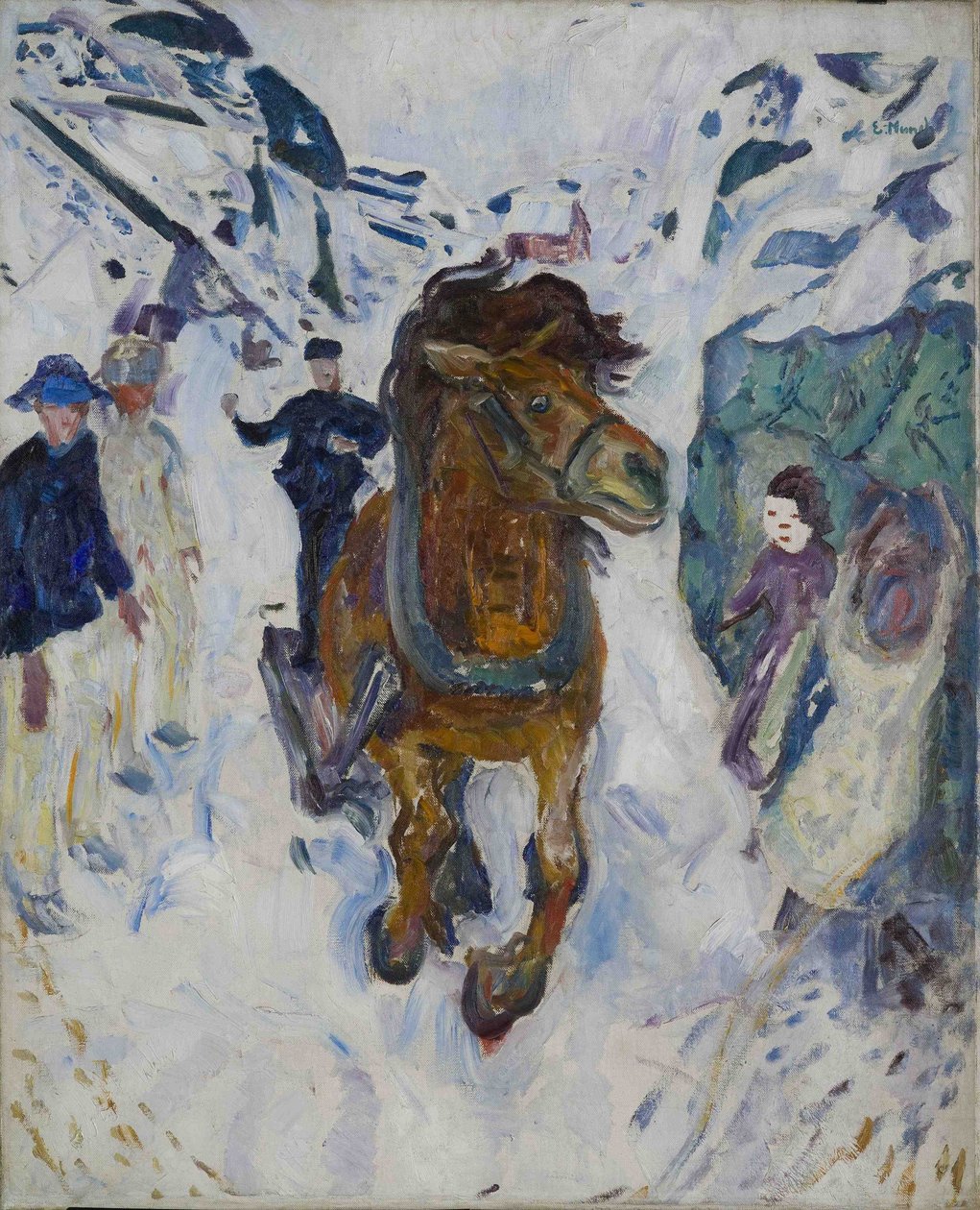 Cválající kůň od Edvard Munch