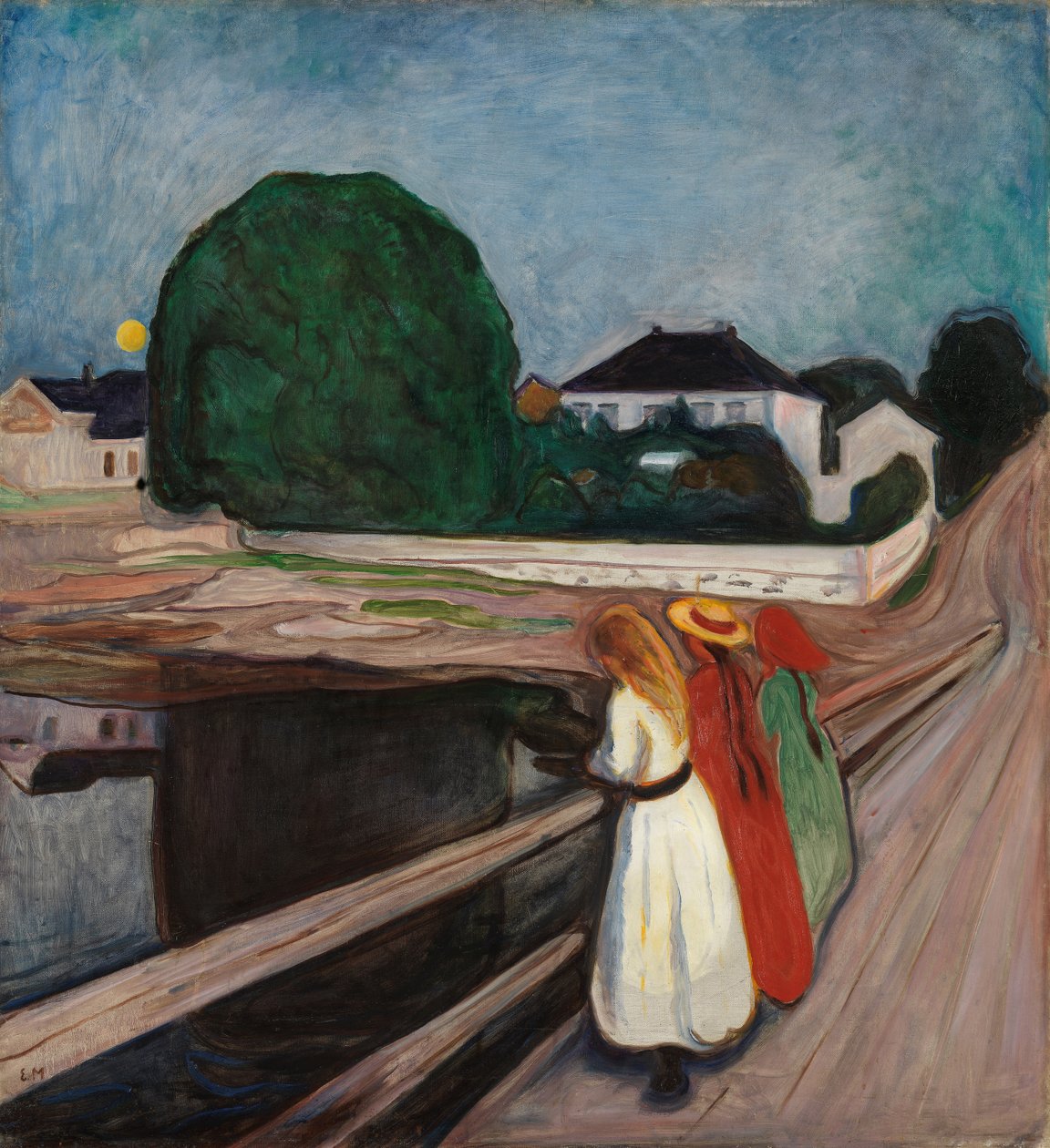 Dívky na molu, kolem roku 1901 od Edvard Munch