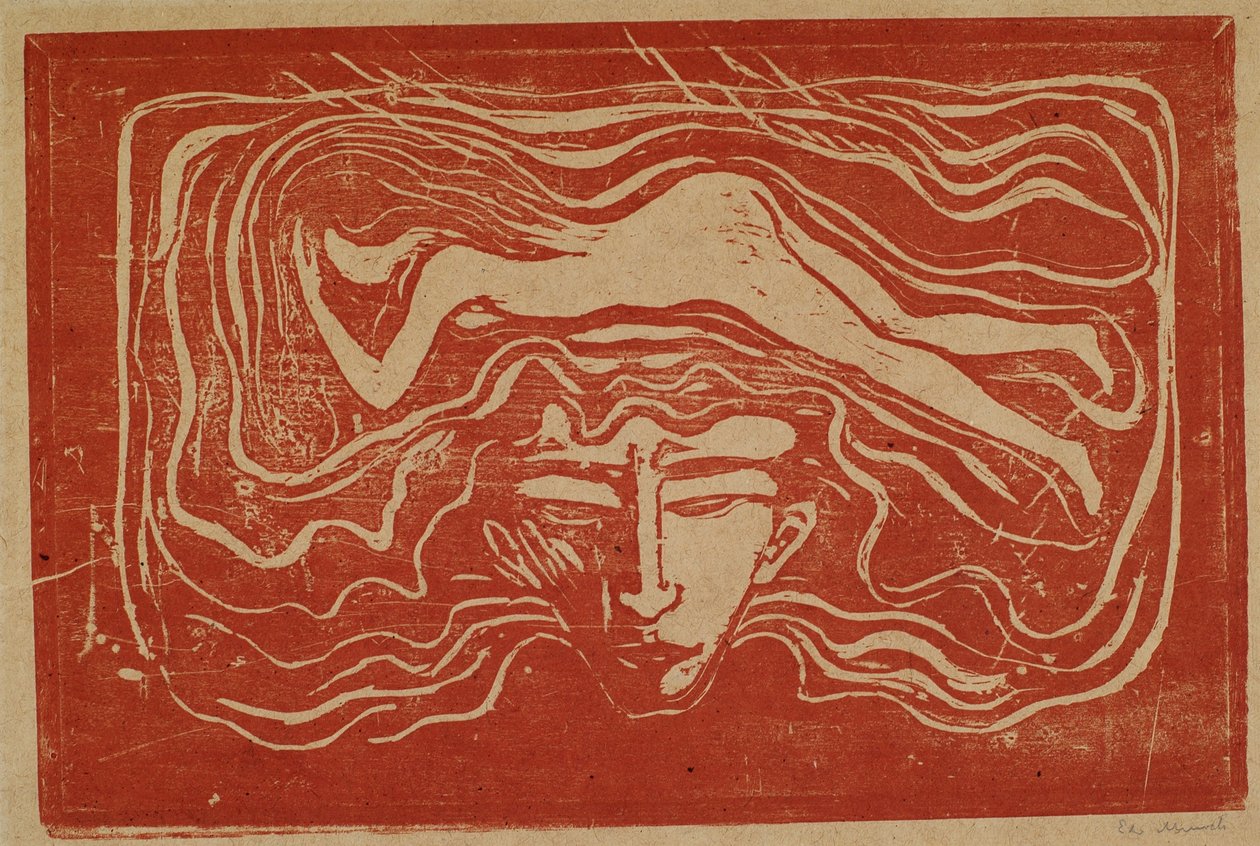 V lidském mozku od Edvard Munch