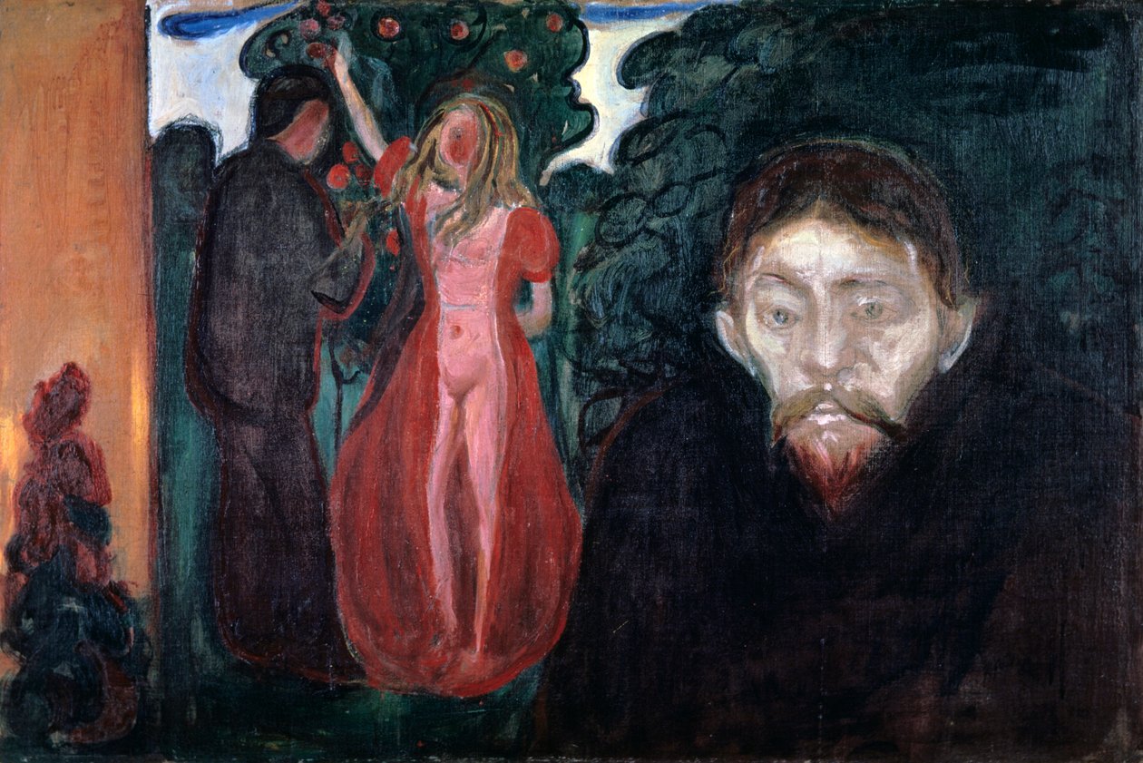 Žárlivost, 1895 od Edvard Munch