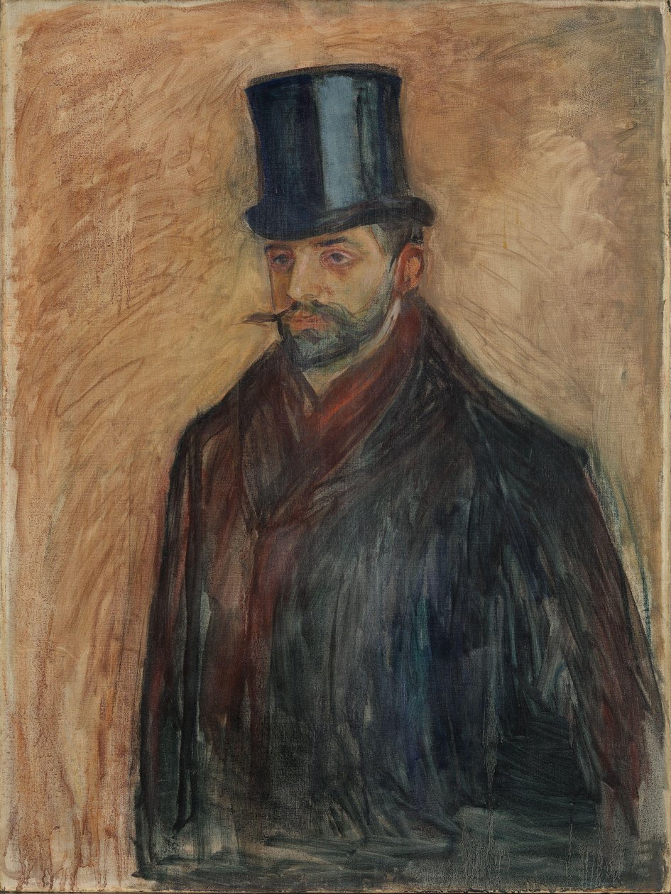 Julius Meier-Graefe, kolem roku 1894 (olej na plátně) od Edvard Munch