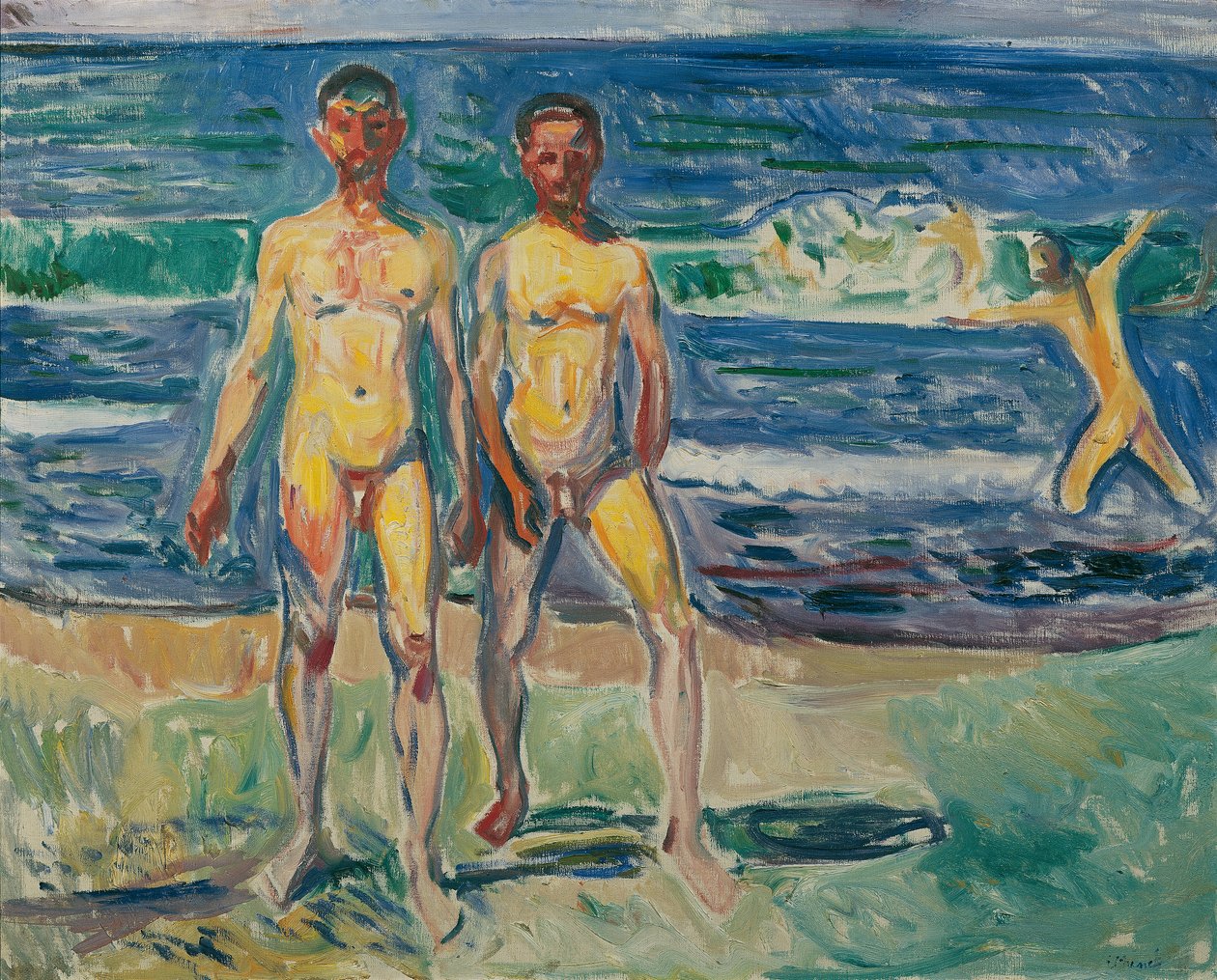 muži u moře od Edvard Munch