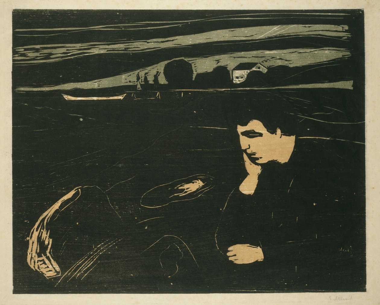 Melancholie III, 1902 od Edvard Munch