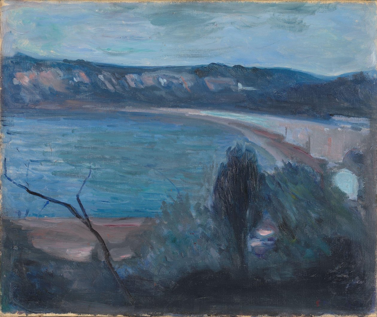 Měsíční svit u Středozemního moře od Edvard Munch