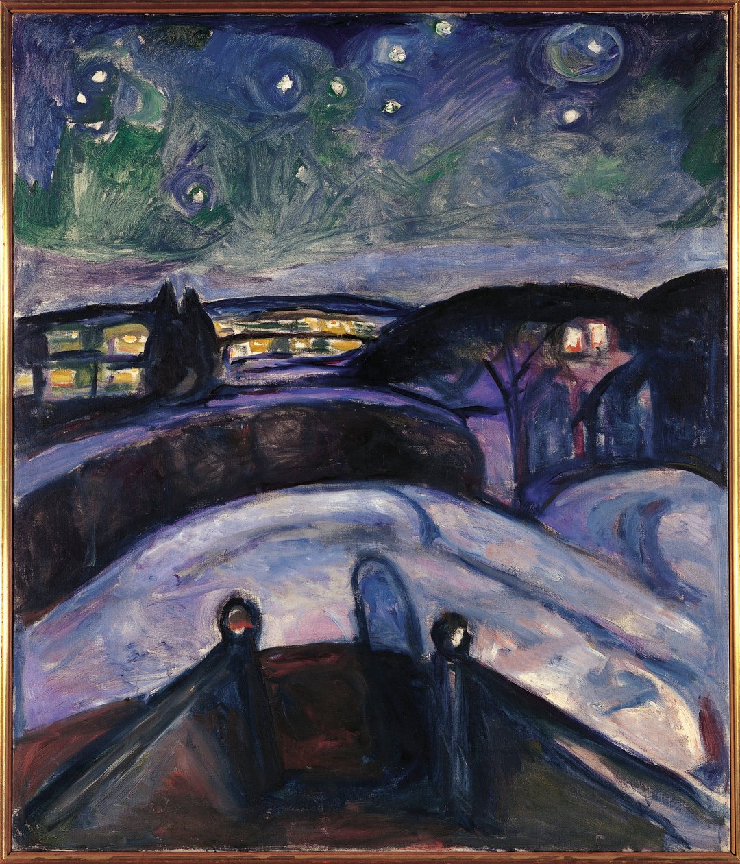 Norsko, Oslo, Hvězdná noc od Edvard Munch