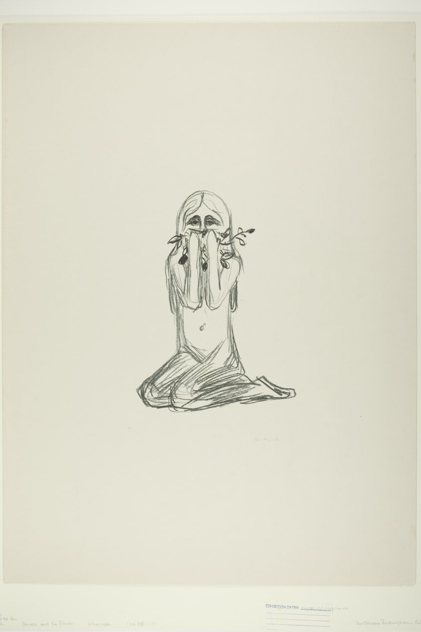 Omega a květina od Edvard Munch