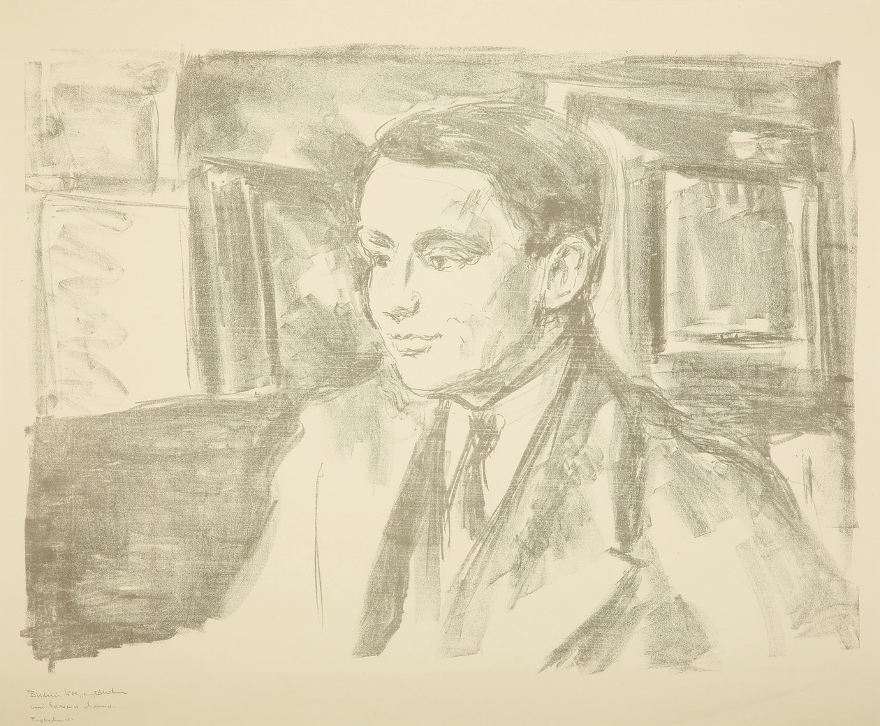 Portrét Wolfganga Gurlitta, 1912. od Edvard Munch