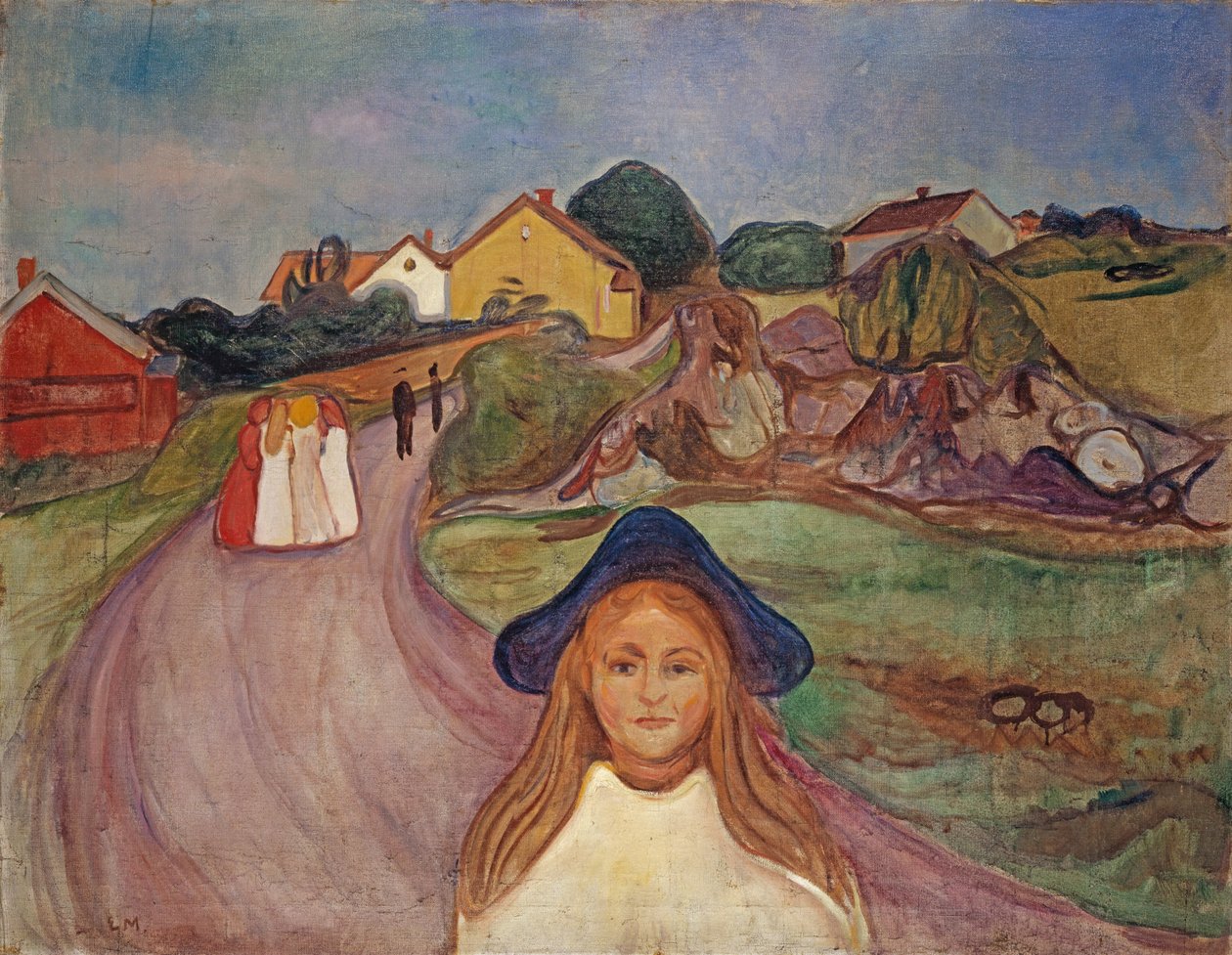 Road v Aasgaardstrand, 1901 od Edvard Munch