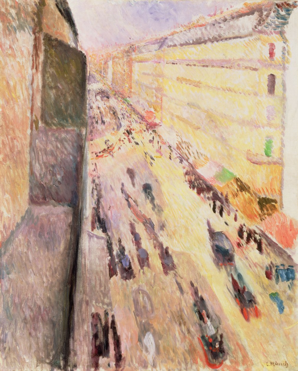 Rue de Rivoli, 1891 od Edvard Munch
