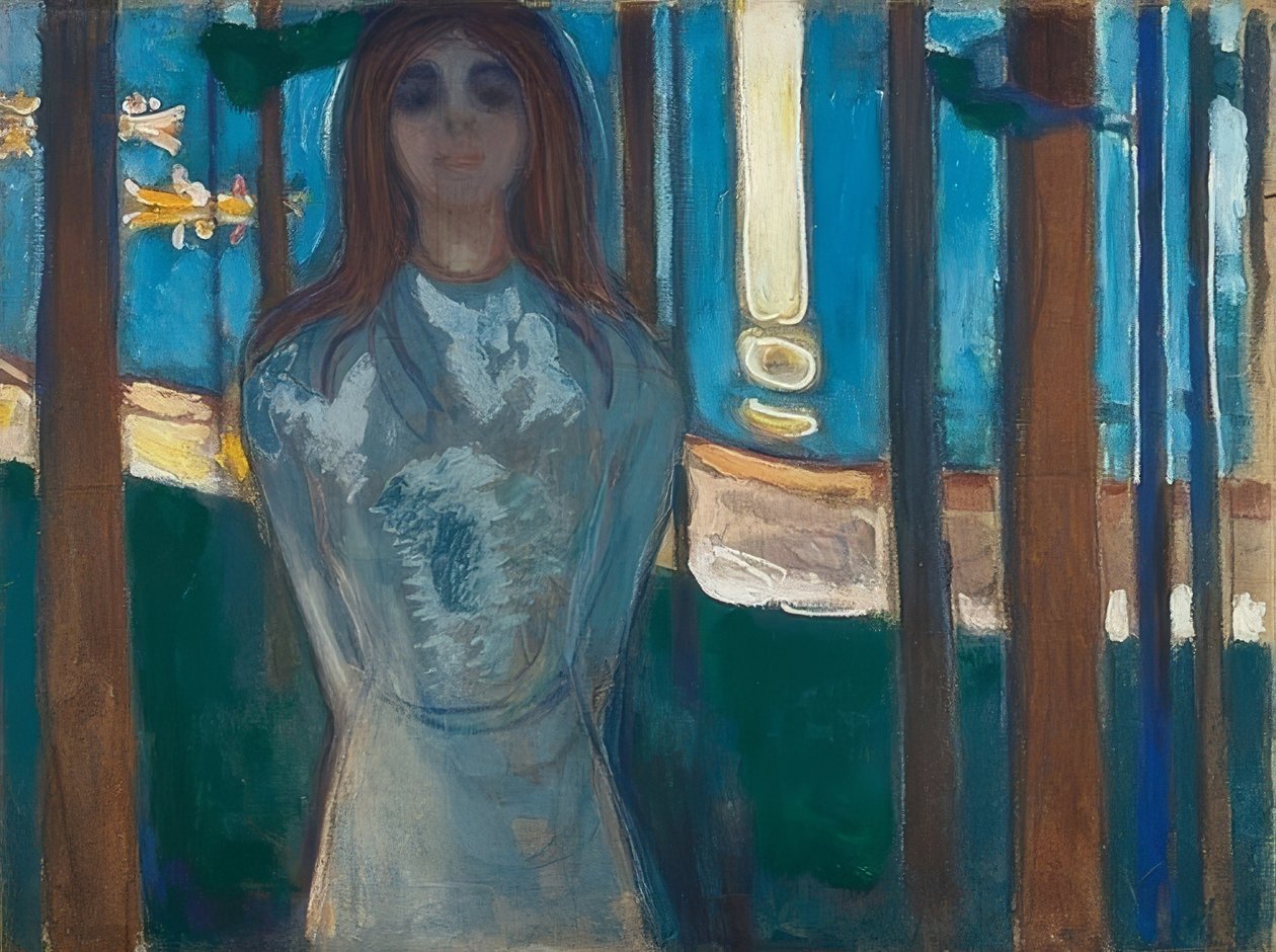 Letní noc. Hlas. 1896 od Edvard Munch