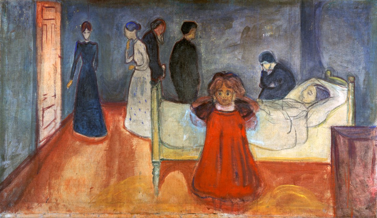 Mrtvá matka a dítě, 1897-1899 od Edvard Munch