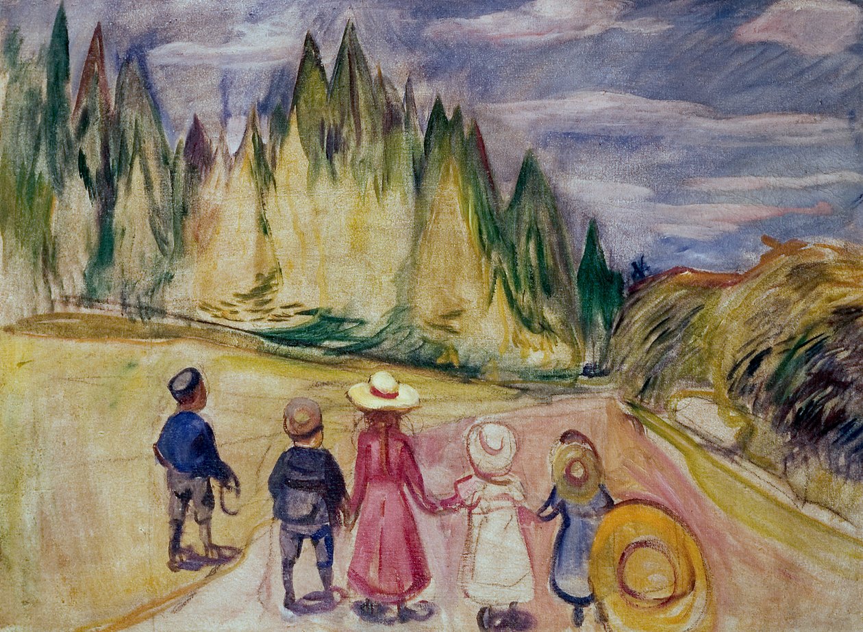 Pohádkový les od Edvard Munch