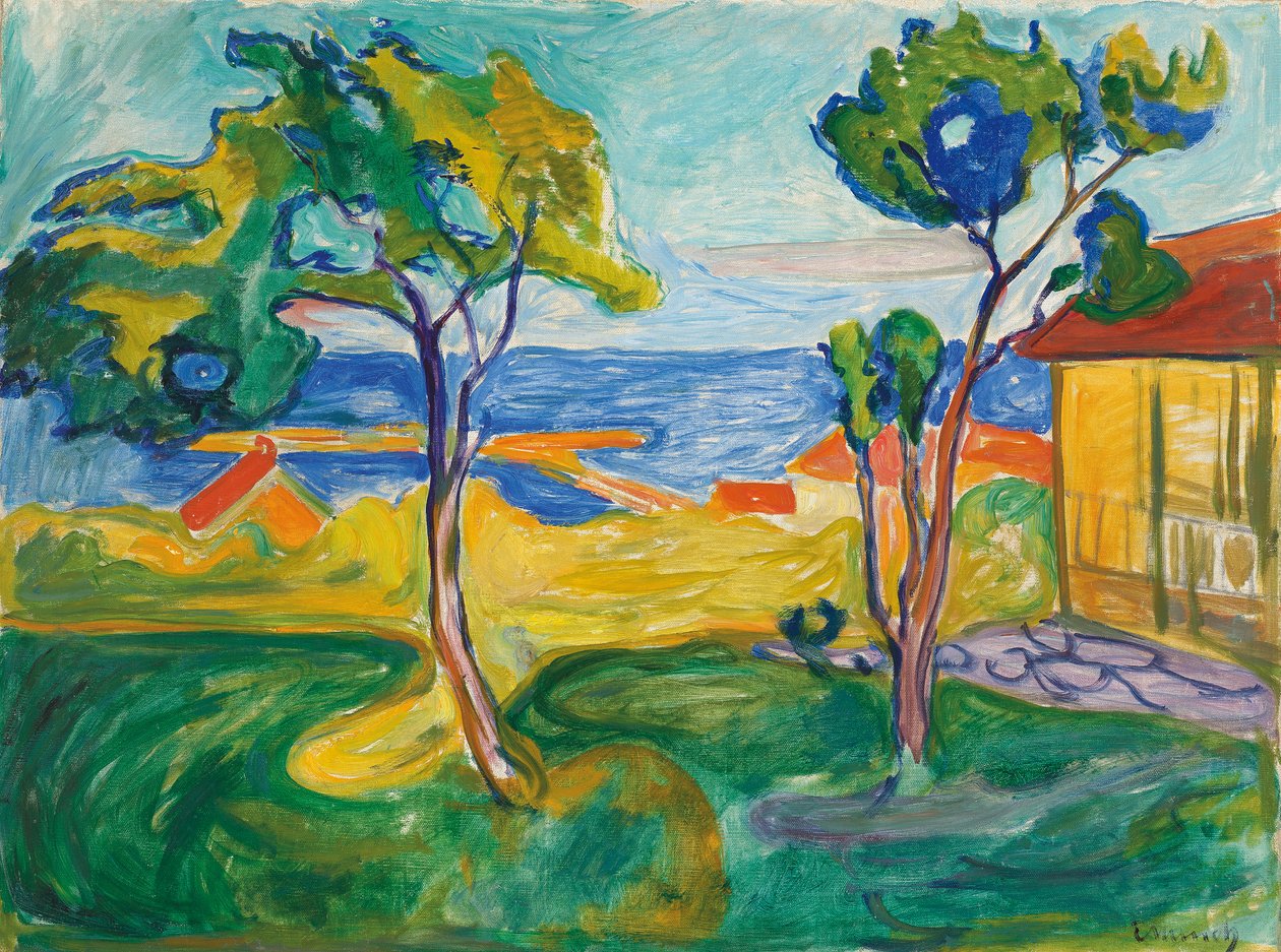 Zahrada v Asgardstrandu od Edvard Munch