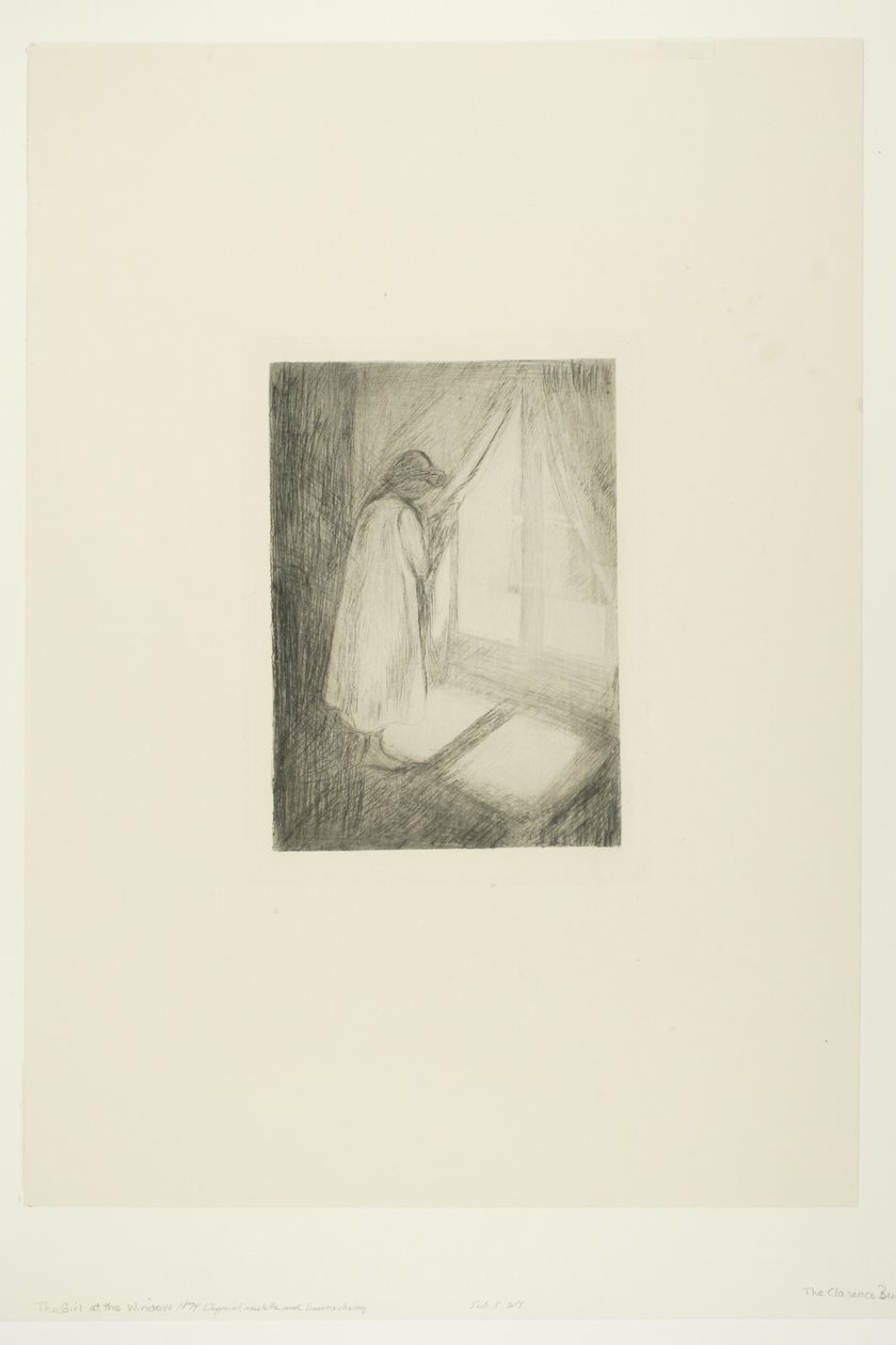 Dívka u okna od Edvard Munch