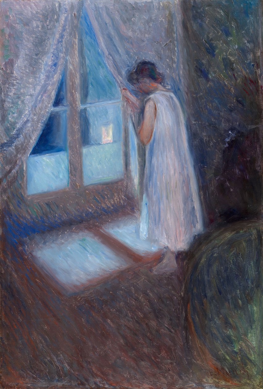 Dívka u okna od Edvard Munch