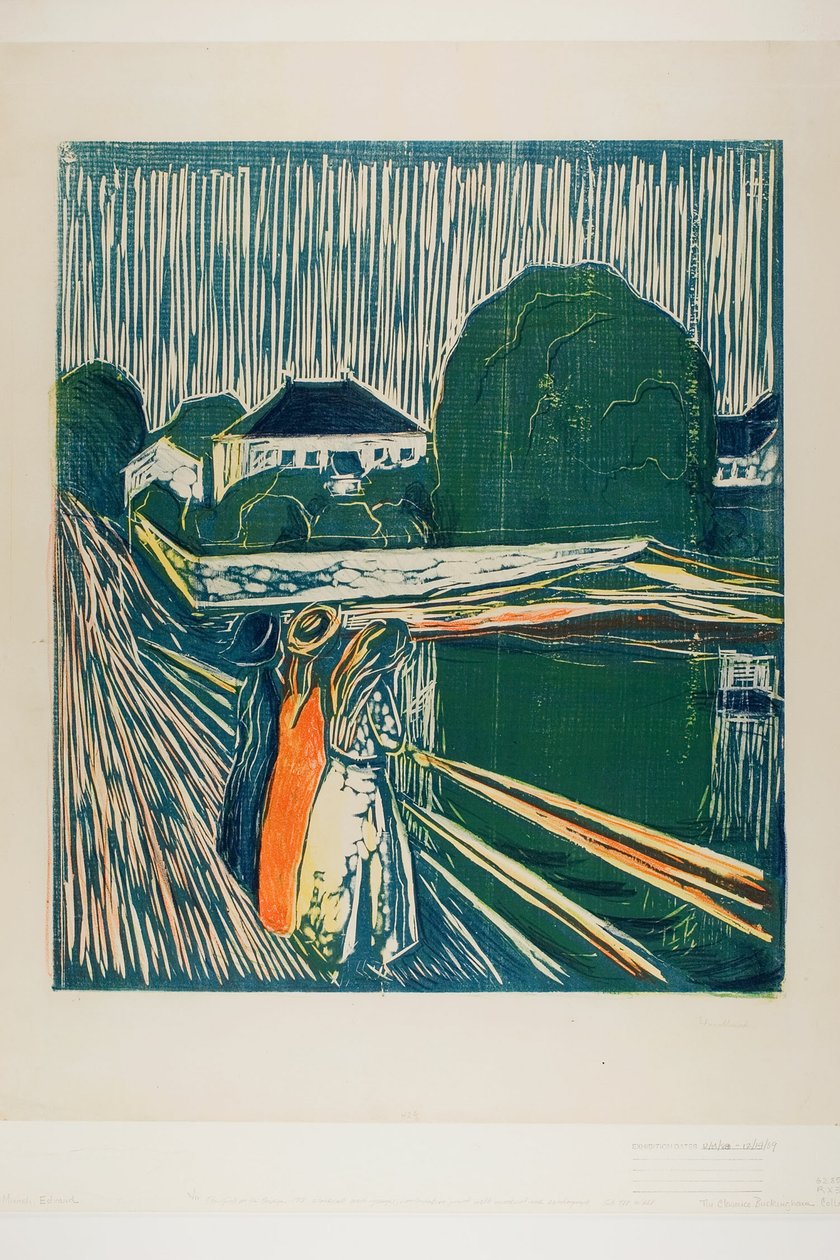 Dívky na mostě od Edvard Munch