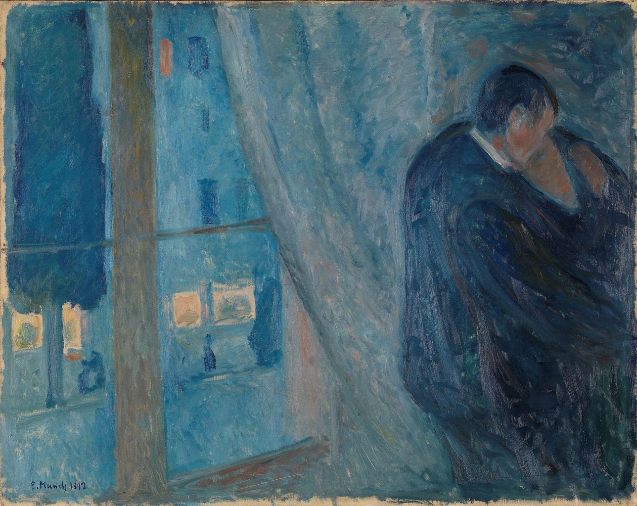Polibek, 1892. od Edvard Munch