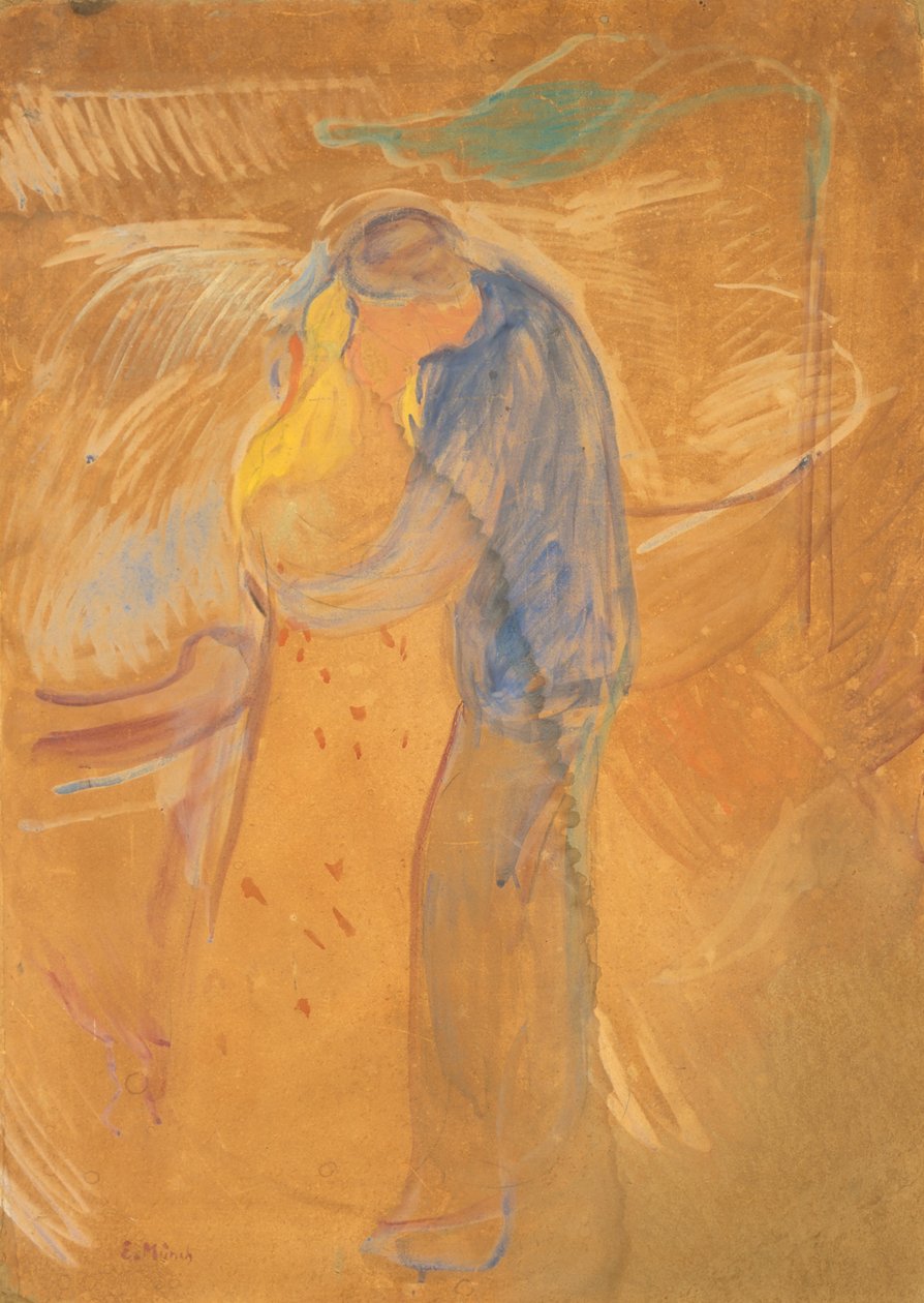Polibek, 1906-1907. od Edvard Munch