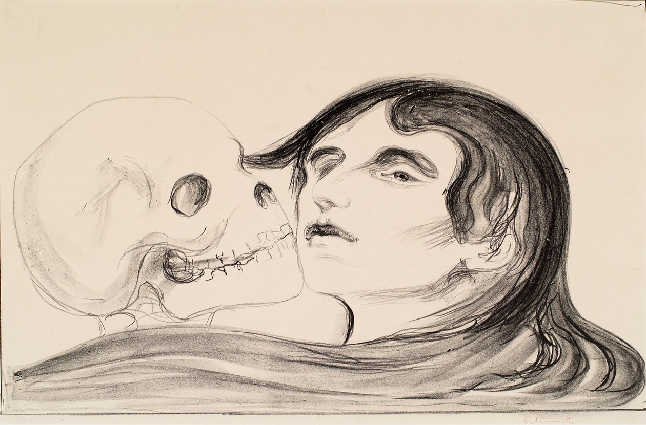 Polibek smrti od Edvard Munch