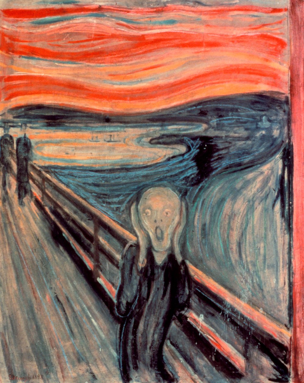 Výkřik, 1893 od Edvard Munch