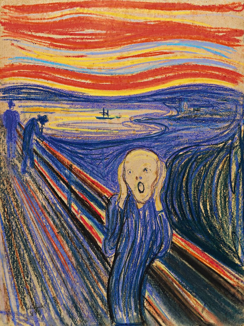 Výkřik, 1895 od Edvard Munch