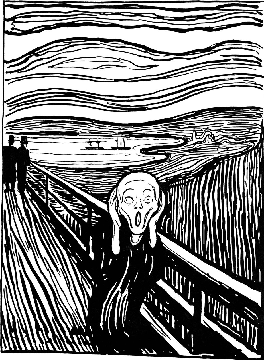 Výkřik, 1895. od Edvard Munch