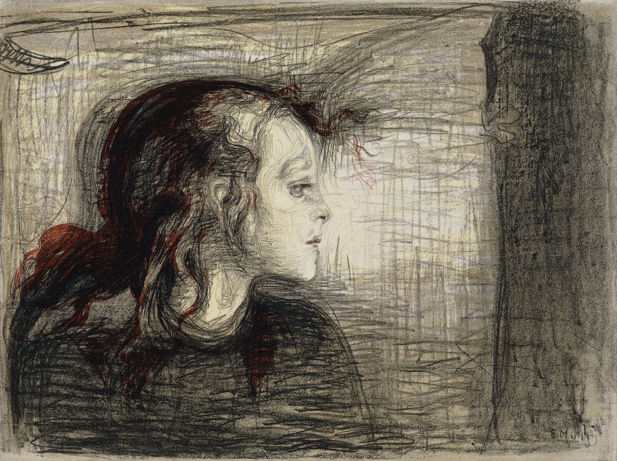 Nemocná dívka; Nemocná dívka od Edvard Munch