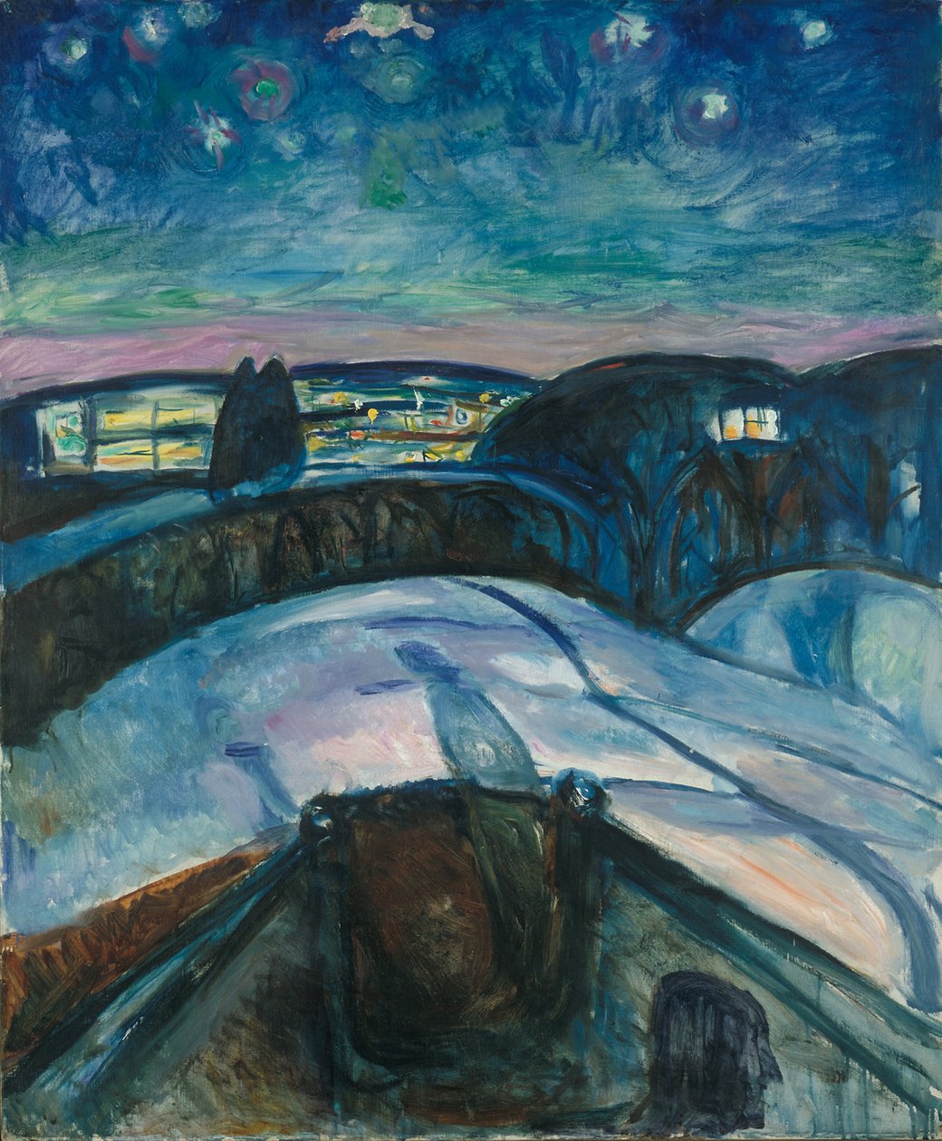 Hvězdná noc od Edvard Munch