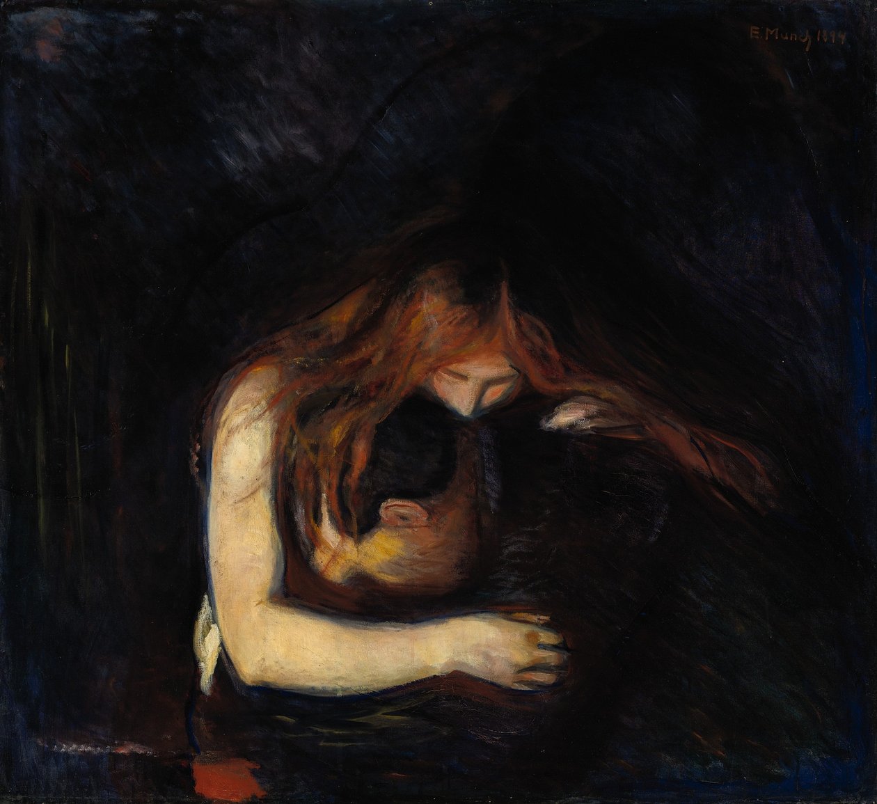 The Vampire Love and Pain, 1894 od Edvard Munch