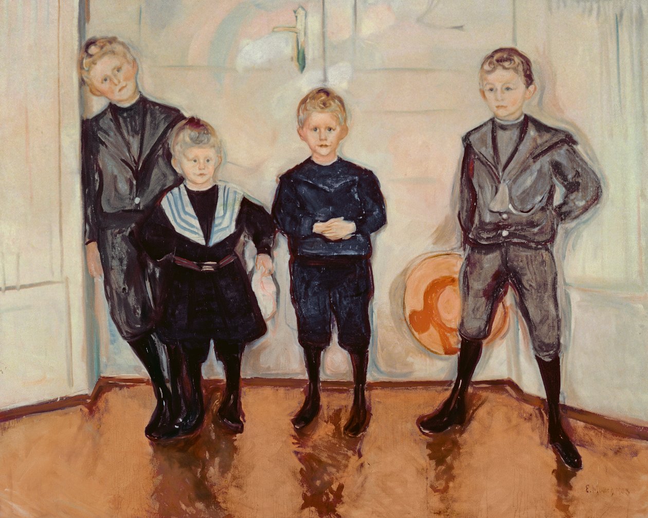 Čtyři synové Dr. Maxe Lindeho od Edvard Munch