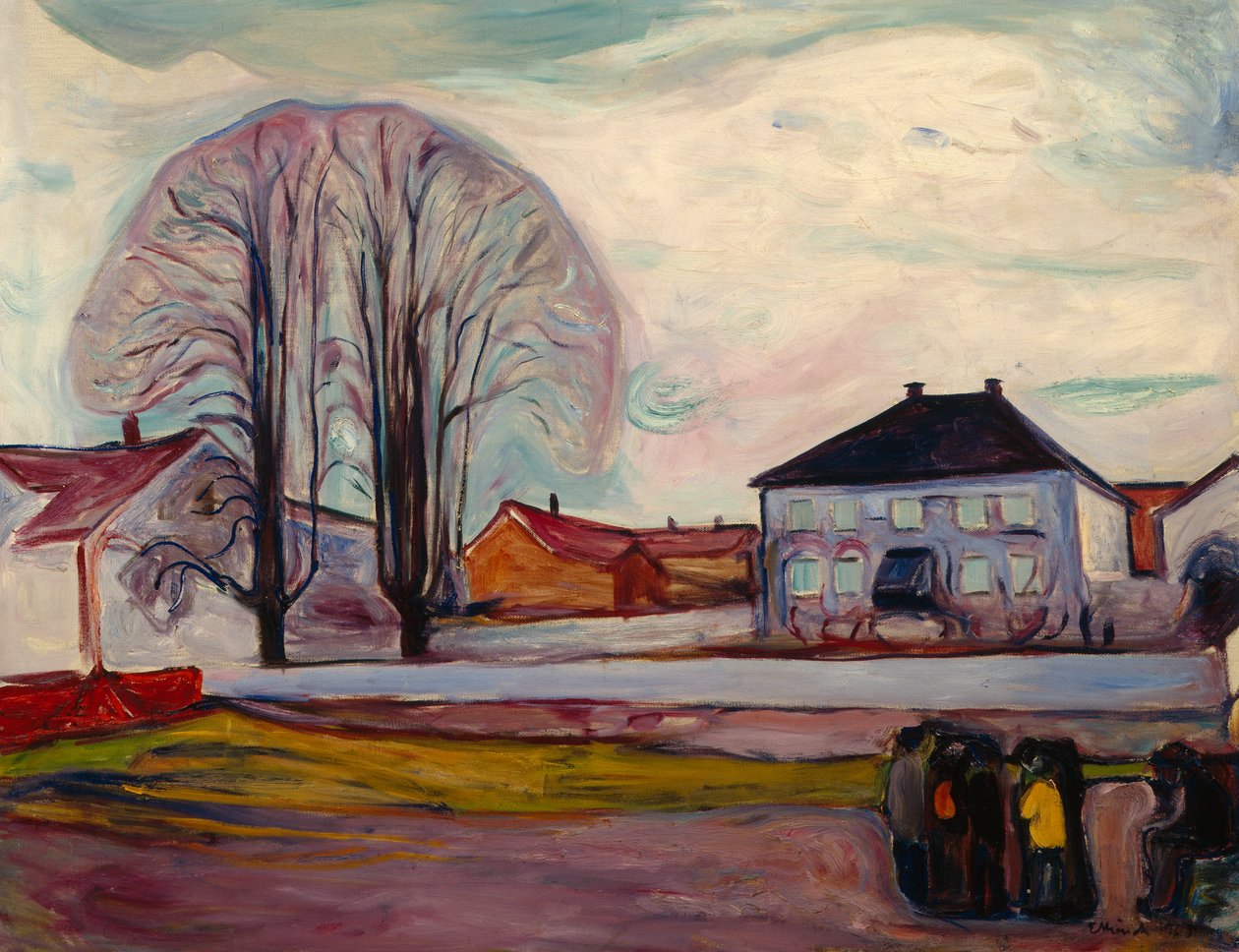 Dům u pláže od Edvard Munch