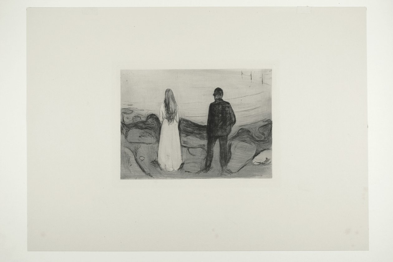 Dvě lidské bytosti. Osamělí od Edvard Munch