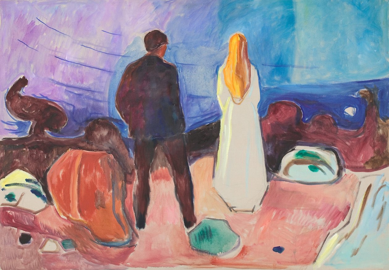 Dvě lidské bytosti. Osamělí od Edvard Munch